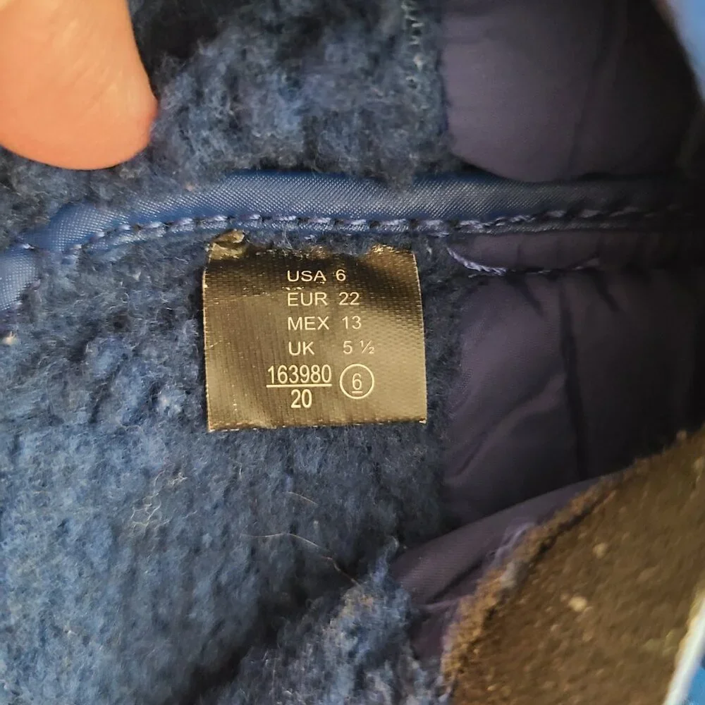 Thomas & Friends Blue Winter Snow Boots Toddler Boys Size 6